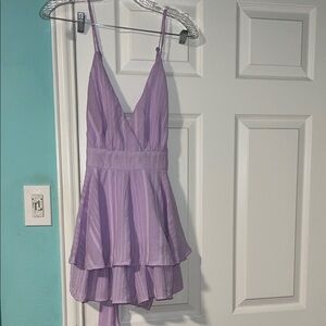American Threads Lavender Strappy Romper